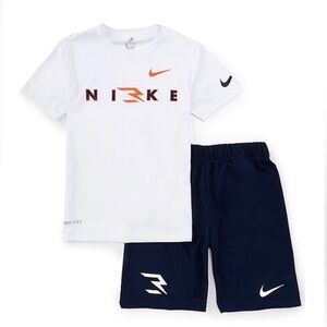 Nike 3BRAND by Russell Wilson Boys Short Sleeve Wordmark T-Shirt & Set